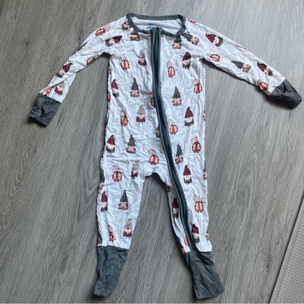 Little One Shop 12-18 months Bamboo Pajamas Zippy Gnome‎ Christmas comfort